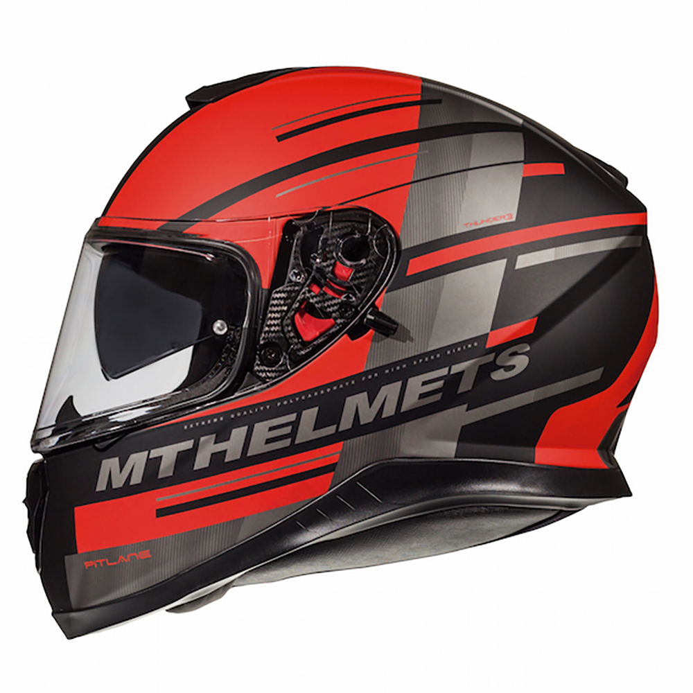 MT Helmets Thunder Pitlane M. Black/Red XS
